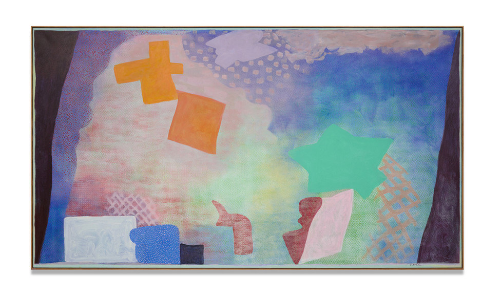 Robert Natkin, The Cross and the Star, 2000, acrylic on canvas, 138.4 x 244.5 cm (54.5 x 96.3 inches)