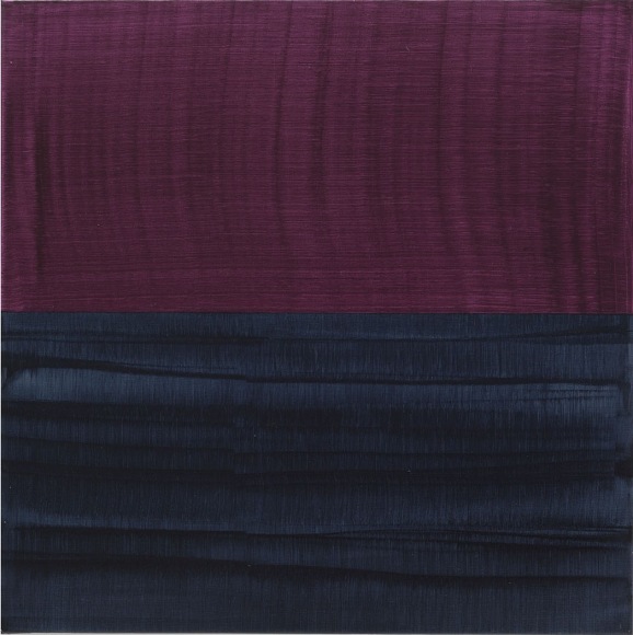 Violet and Payns Grey, 2016, oil on linen, 36&nbsp;x 36&nbsp;inches/91.4&nbsp;x 91.4 cm
