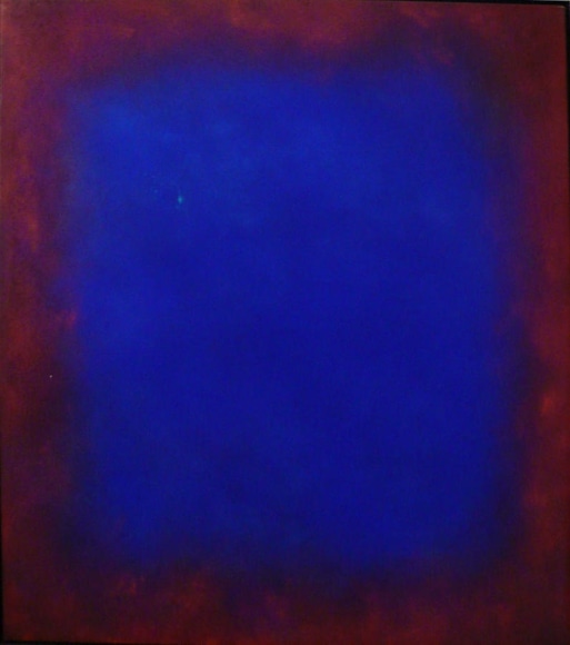 Natvar Bhavsar,  VEERAG , 2007, Pure pigment on canvas, 59.5 x 68.5&quot;