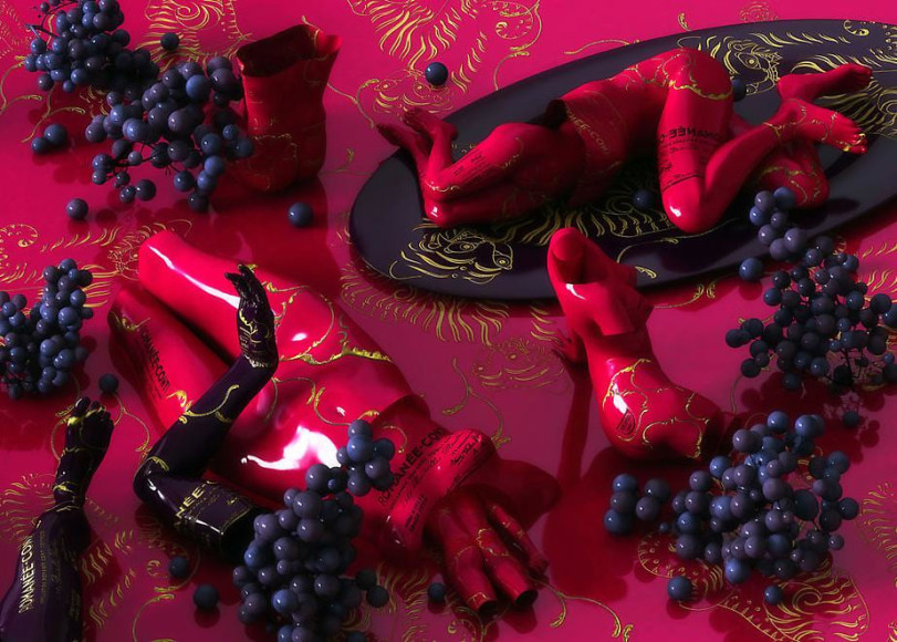 Drunken-Romanee Conti, 2011, digital print, 47 x 66 inches