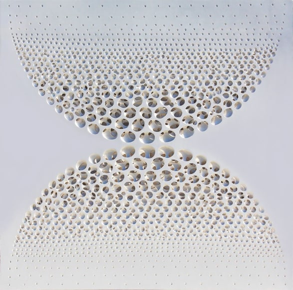 Kim Jaeil, Vestige (collision-white), 2019,&nbsp;acrylic on fiberglass resin