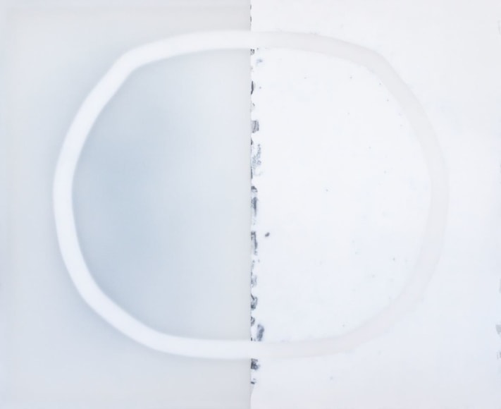 Udo Nöger, Zeit – Fliessend 1, 2019, mixed media on canvas, 182.9 x 226.1 cm (72 x 89 inches)