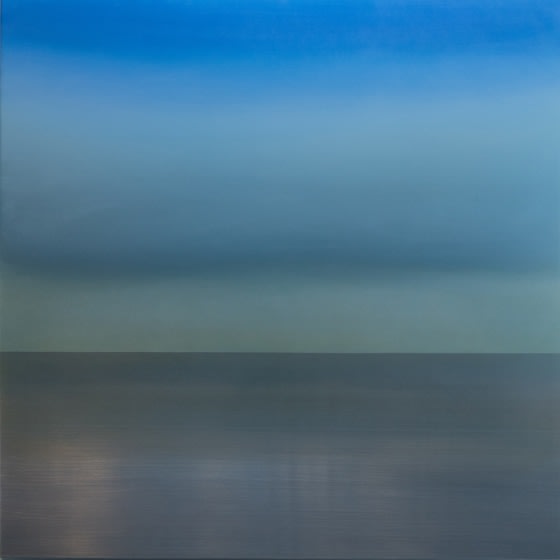 Kasumi Mist 4.4.1, 2017, pigment, urethane and resin on aluminum