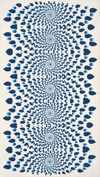 Olivia Fraser, Kundalini, 2021-2022, pigment & Arabic gum on handmade paper, 116.8 x 7 cm (46 x 26 inches)