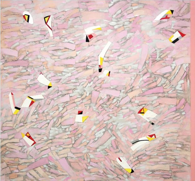 Random Matter, 2011, oil on linen, 56 x 60 inches