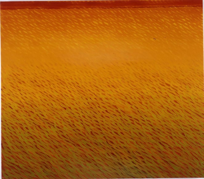 Joan Vennum,  Even Now , 2005-06, Oil on canvas, 23 x 25&quot;