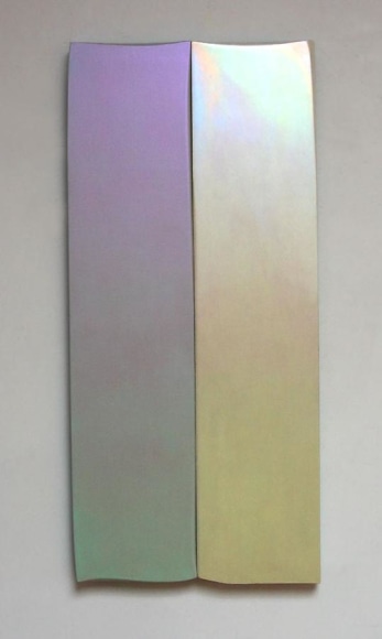 Robert Yasuda, Celebration, 2006, acrylic polymer on fabric on wood, 52 x 24 inches
