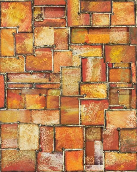 Earteasons 2, 2011, pure pigment on steel, 60 x 48 inches