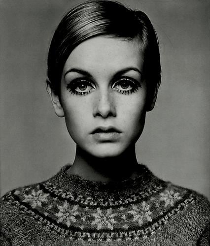 Barry Lategan, Twiggy, 1966, platinum/palladium print, 33x25 inches. &copy; Barry Lategan
