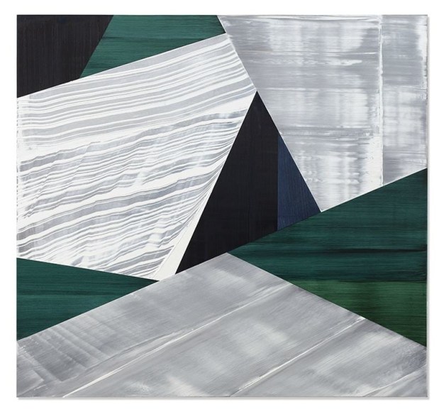 Ricardo Mazal, SP Black 3, 2019, oil on linen, 139.7 x 152.4 cm (55 x 60 inches)