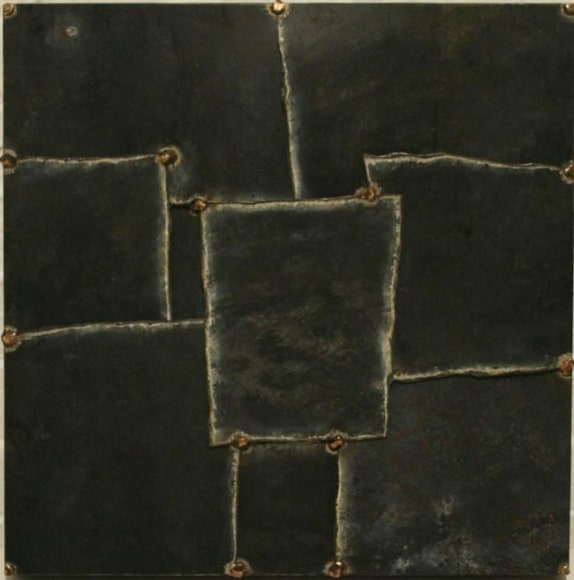 Spice Market Suite, 2009, Pure pigment on steel, 17 x 17&quot;