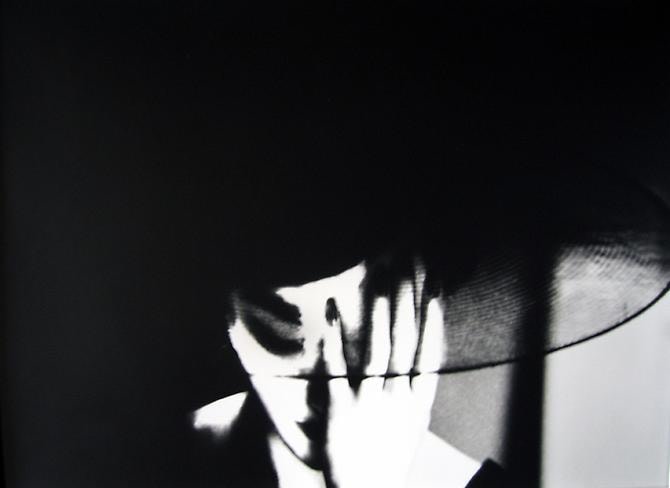 Lillian Bassman, Mary Jane Russell, New York, Harper&rsquo;s Bazaar, 1950, gelatin silver print, 40 x 30 inches. &copy; Lillian Bassman