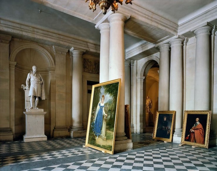 Robert Polidori, Vestibule, (73) AMI.01.009, Salles Empire, Aile du Midi - R.d.C, Ch&acirc;teau de Versailles, France, 1985, archival pigment inkjet print, 40 x 50 inches. &copy; Robert Polidori