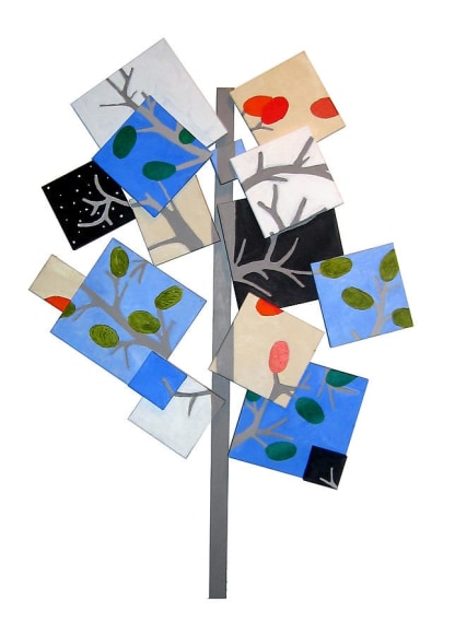 Susan Weil, Year of the Tree, 2005, Acrylic on canvas on wood, 87 x 79"
