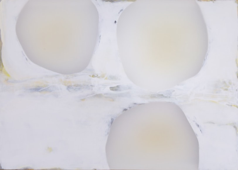 Udo Nöger, Lichtfelder 5, 2023, mixed media on canvas, 101.6 x 142.2 x 30.5 cm (40 x 56 x 12 inches)