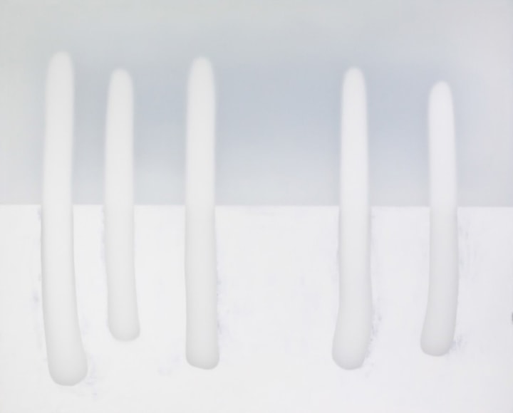 Ge&ouml;ffnete Landschaft, 2021, mixed media on canvas, 72 x 88 inches/183 x 224 cm