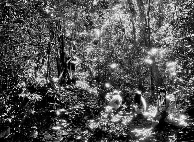 Sebasti&atilde;o Salgado, On the way to fish on the Curu&ccedil;&aacute; River, valley of Javari Indigenous Territory, state of Amazonas, Brazil, 1998, gelatin silver print, 61 x 88.9 cm (24 x 35 inches)