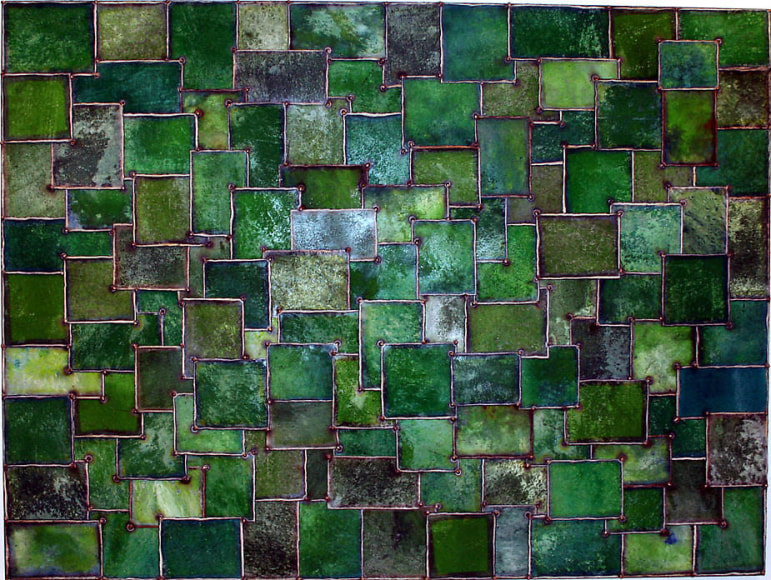 Nathan Slate Joseph, Country Squire, 2006, Pure pigment on galvanized steel, 60 x 80 x 2&quot;