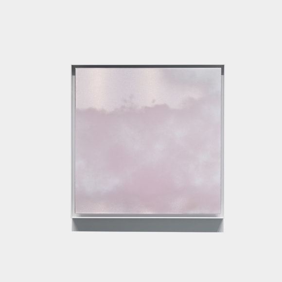 Miya Ando, Kumo 2.2.4, 2023, ink on aluminum composite, 64.8 x 64.8 cm (25.5 x 25.5 inches)