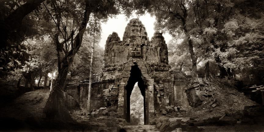 "West Gate, Angkor Thom" Archival Pigment Print, 40 x 80"