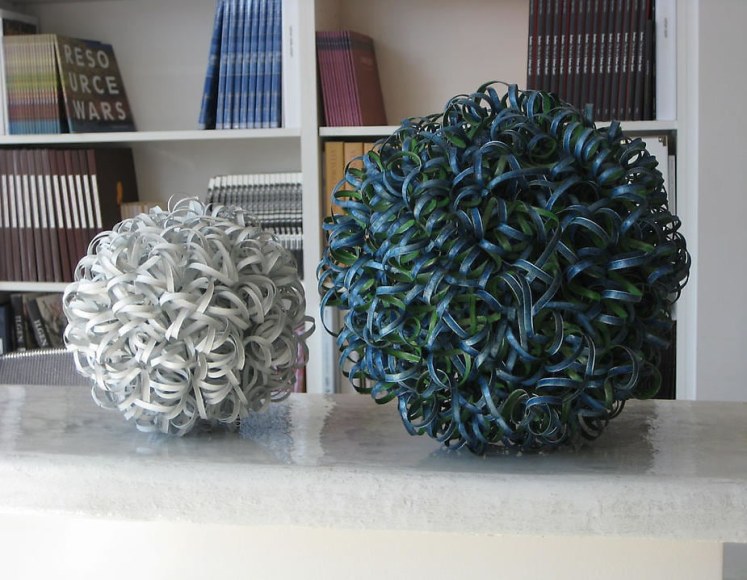 Nathan Slate Joseph, Urban Tumbleweed 11, 2008, Aluminum, 7&quot; diameter