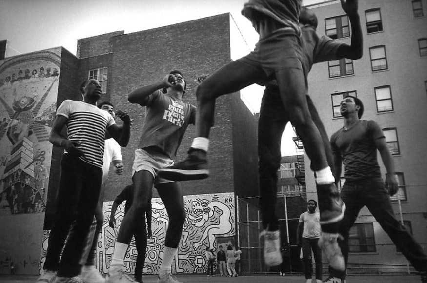 From Hipshot: Houston Street, New York City Ballet, 1985, Silver gelatin print, 15.5 x 22.5&quot;