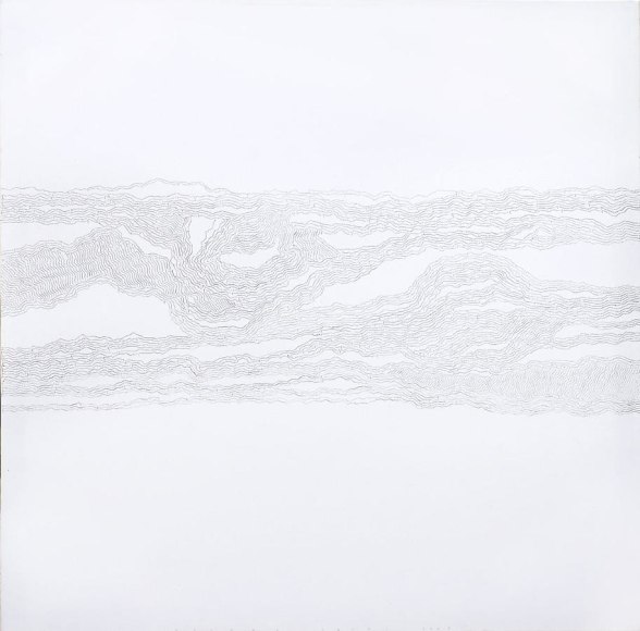 Untitled, 2007 Pen and varnish on canvas