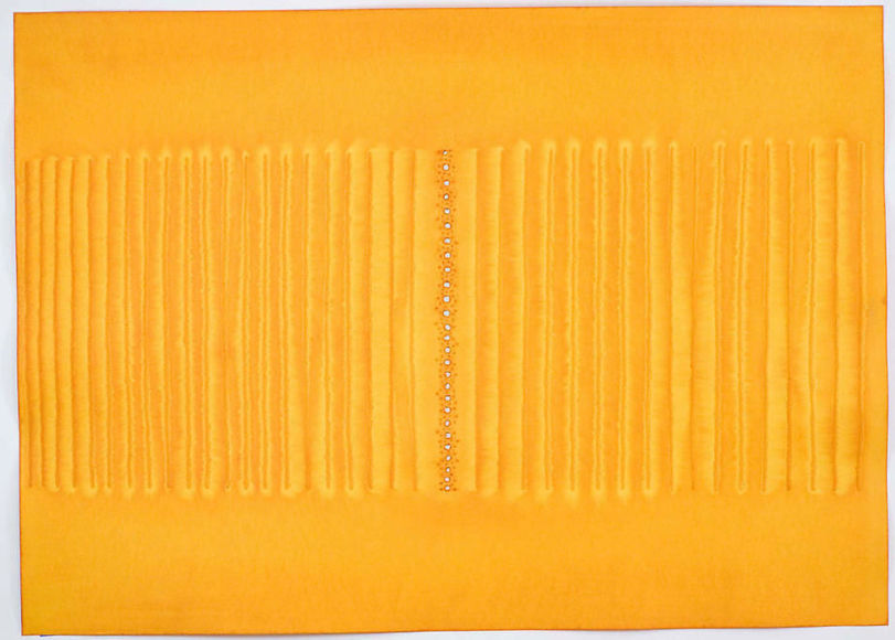 Dissolution III, 2008, Ink and dye on paper, 39 x 55&quot;