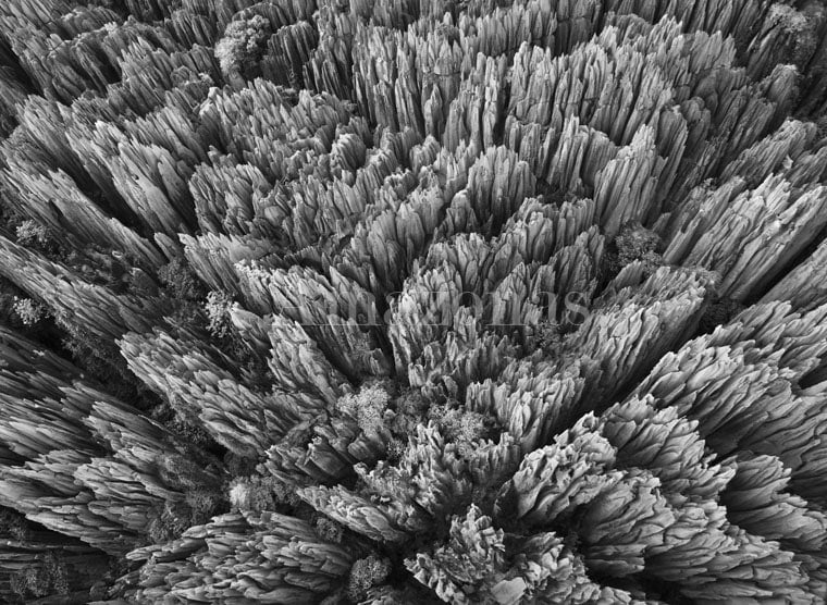 Sebasti&atilde;o Salgado, Tsingy of Bemaraha National Park, Madagascar, 2010, gelatin silver print, 127 x 172.7 cm (50 x 68 inches)