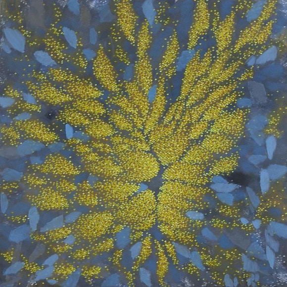 Placid, 2012, acrylic on canvas, 60 x 60 inches