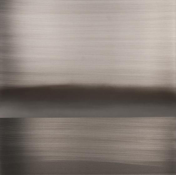 , Winter Grey White River, 2014, urethane and pigment on aluminum, 36 x 36 inches/91.5 x 91.5 cm