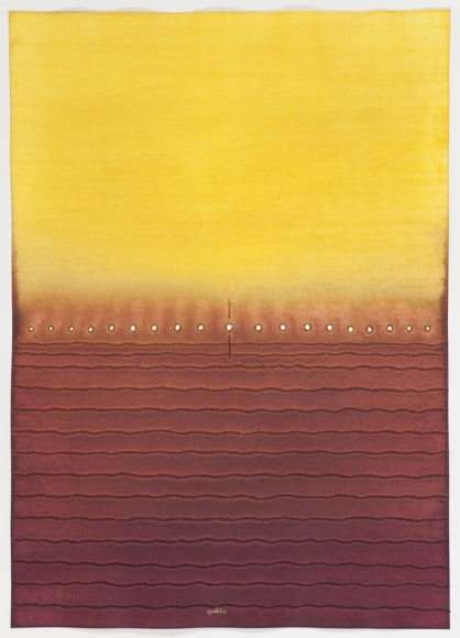 Sohan Qadri, Uma III, 2008, ink and dye on paper