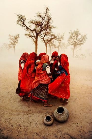 , Steve McCurry, Dust Storm, Rajasthan, India, 1983, Ultrachrome print, 60 x 40 inches/152 x 102 cm