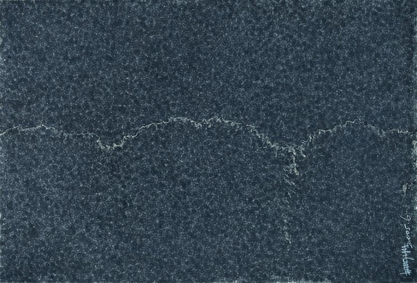 Zhang Yu, Fingerprints-2005.6-2, 2005, Xuan paper, ink and wash, 47.2 x 37.8 inches