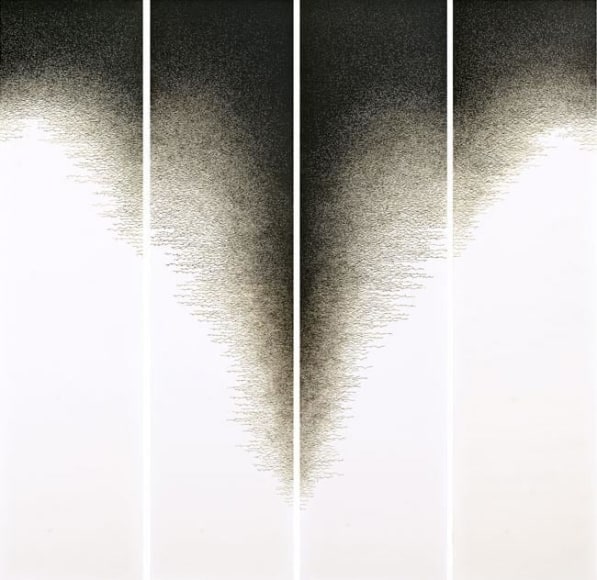 Untitled, 2011 Pen and varnish on canvas