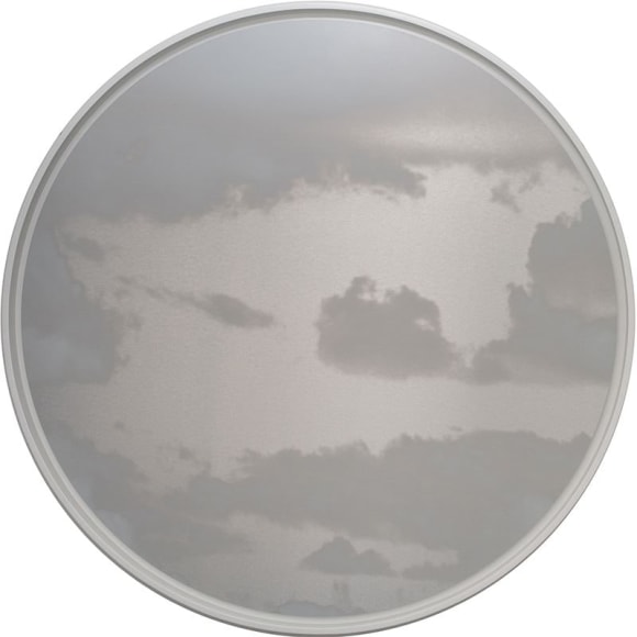 Miya Ando, Kumo (Cloud) Tondo 4.19.60.1, 2019, ink on aluminum composite, 152.4 cm tondo (60 inches tondo)