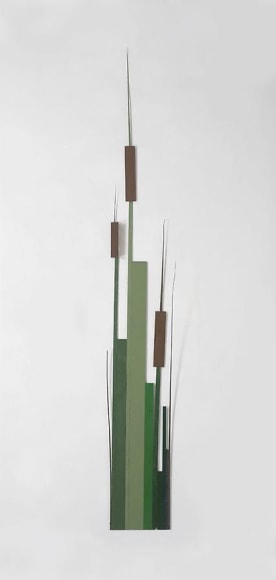 Merrill Wagner Cat Tails	2008	Rust preventative paint on steel	96 x 13"