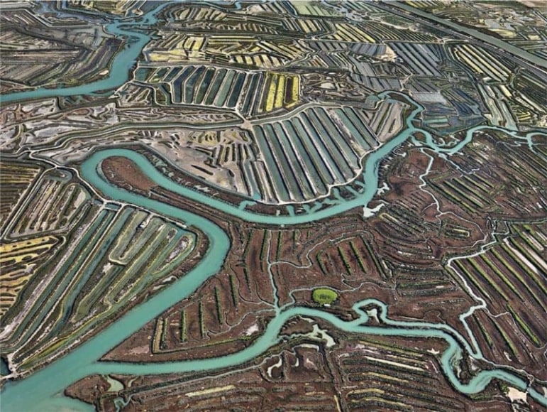 Edward Burtynsky, Salinas #2, Cadiz, Spain, 2013, Chromogenic color print, 122 x 162.6 cm, Edition 2/6