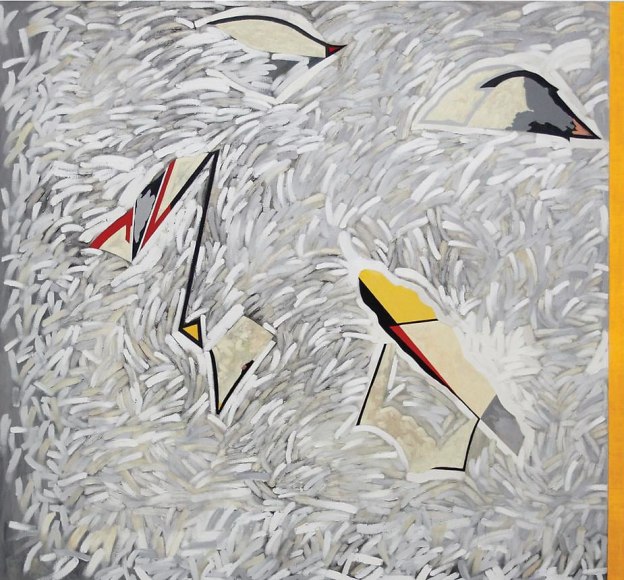 Trans Pac, 2011, oil on linen, 63 x 68 inches