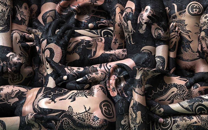 , Kim Joon, Gucci, 2014, digital print, 47.24 x 75.59 inches/120 x 192 cm