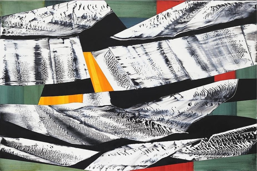 , Ricardo Mazal, Black Mountain MK6, oil on linen, 63 inches x 94.5 inches