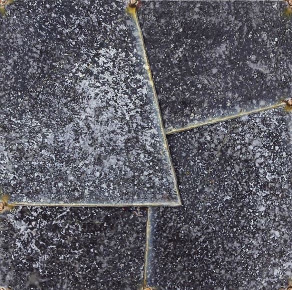 Cuts of India 36, 2011, pure pigment on steel, 20 x 20 inches