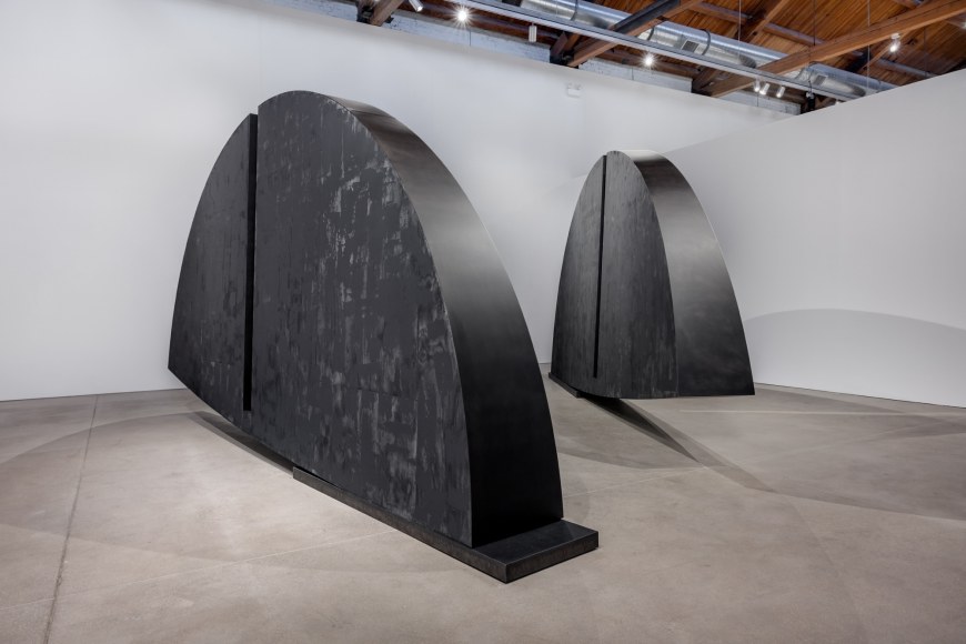 Installation view of Torkwase Dyson, Of Line and Memory, GRAY Chicago