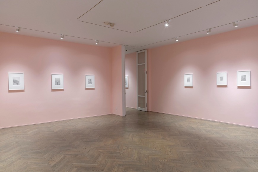Installation view of Ewan Gibbs: New York / Chicago, 2019, Richard Gray Gallery, New York.
