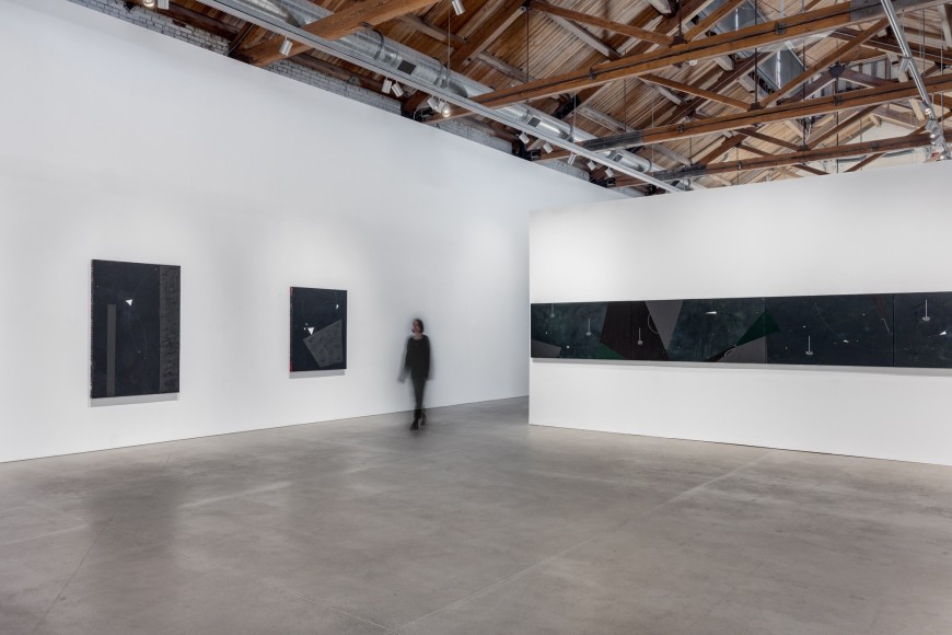 Installation view of Torkwase Dyson, Of Line and Memory, GRAY Chicago