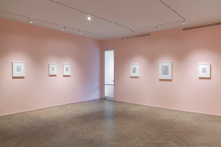 Installation view of Ewan Gibbs: New York / Chicago, 2019, Richard Gray Gallery, New York.