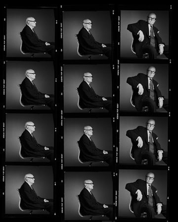 Philip Johnson Contact Sheet, New York, 2000, 50 X 40 Archival Pigment Print, Ed. 10