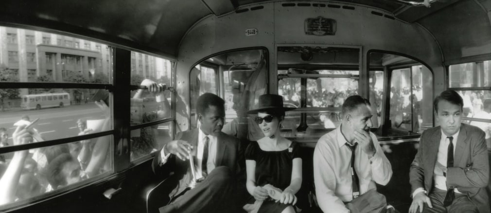 Sidney Poitier, Susan Strasberg, Stanley Kramer, and George Stevens, c. 1960s, Silver Gelatin Photograph