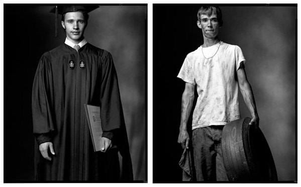 College Graduate / High School Dropout, 2003 / 2002, 20 x 32-1/2 Diptych, Archival Pigment Print, Ed. 20