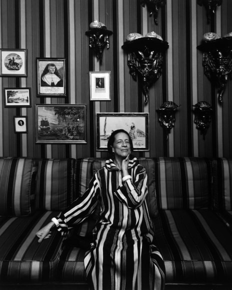 Diana Vreeland, 1974 , Vintage Silver Gelatin Photograph Mounted to Board